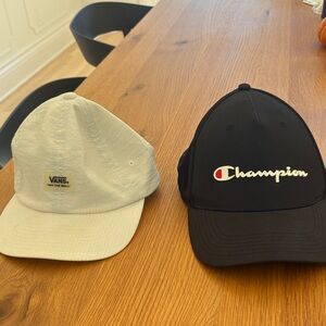 Champion Black Cap with Logo